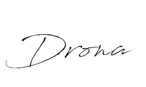 Make a beautiful signature design for name Drona. With this signature (Antro_Vectra) style, you can create a handwritten signature for free. Drona signature style 6 images and pictures png