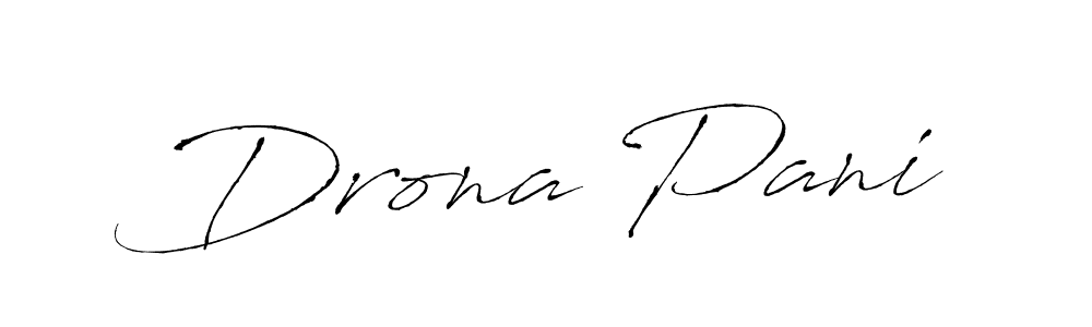 How to make Drona Pani name signature. Use Antro_Vectra style for creating short signs online. This is the latest handwritten sign. Drona Pani signature style 6 images and pictures png