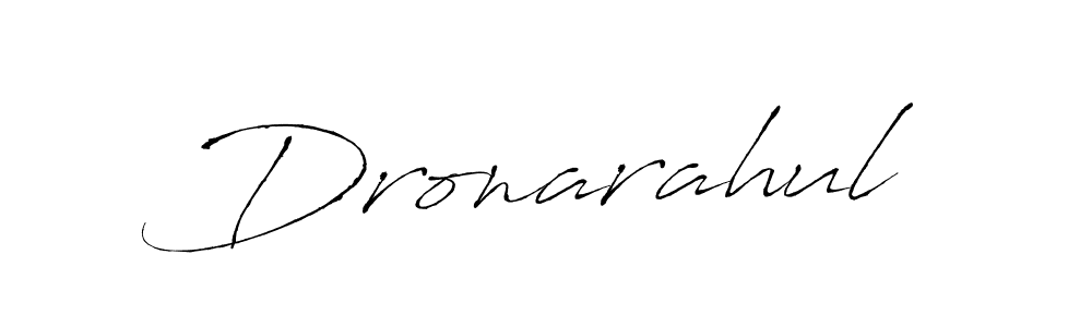 How to make Dronarahul name signature. Use Antro_Vectra style for creating short signs online. This is the latest handwritten sign. Dronarahul signature style 6 images and pictures png