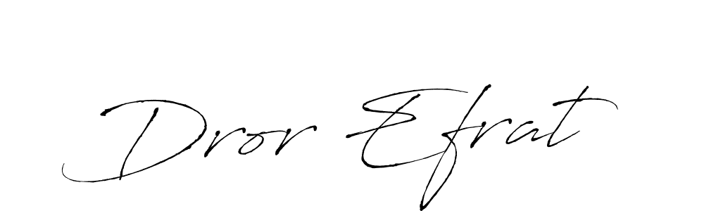 Make a beautiful signature design for name Dror Efrat. With this signature (Antro_Vectra) style, you can create a handwritten signature for free. Dror Efrat signature style 6 images and pictures png