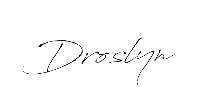 if you are searching for the best signature style for your name Droslyn. so please give up your signature search. here we have designed multiple signature styles  using Antro_Vectra. Droslyn signature style 6 images and pictures png