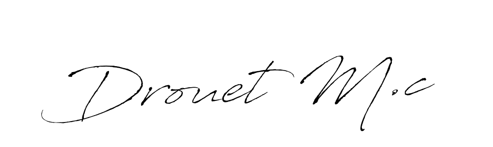 This is the best signature style for the Drouet M.c name. Also you like these signature font (Antro_Vectra). Mix name signature. Drouet M.c signature style 6 images and pictures png