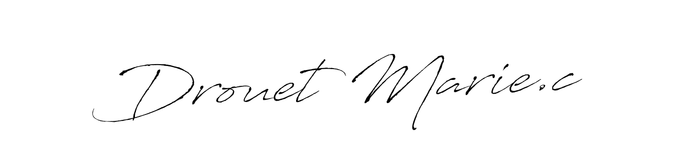 How to make Drouet Marie.c name signature. Use Antro_Vectra style for creating short signs online. This is the latest handwritten sign. Drouet Marie.c signature style 6 images and pictures png
