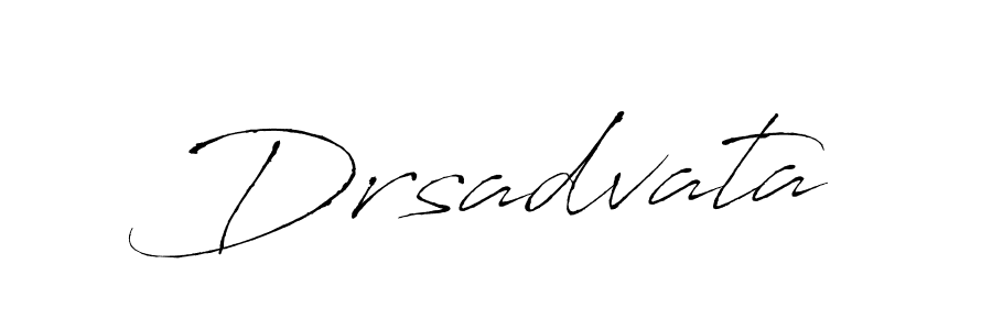 Create a beautiful signature design for name Drsadvata. With this signature (Antro_Vectra) fonts, you can make a handwritten signature for free. Drsadvata signature style 6 images and pictures png