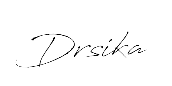 Antro_Vectra is a professional signature style that is perfect for those who want to add a touch of class to their signature. It is also a great choice for those who want to make their signature more unique. Get Drsika name to fancy signature for free. Drsika signature style 6 images and pictures png