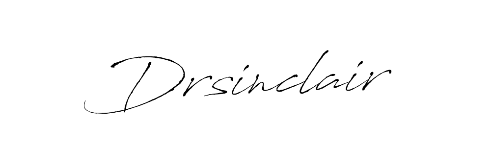 Make a beautiful signature design for name Drsinclair. With this signature (Antro_Vectra) style, you can create a handwritten signature for free. Drsinclair signature style 6 images and pictures png