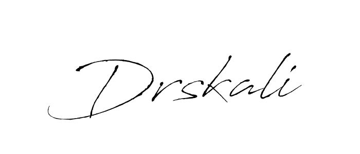How to make Drskali signature? Antro_Vectra is a professional autograph style. Create handwritten signature for Drskali name. Drskali signature style 6 images and pictures png