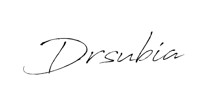 Also You can easily find your signature by using the search form. We will create Drsubia name handwritten signature images for you free of cost using Antro_Vectra sign style. Drsubia signature style 6 images and pictures png