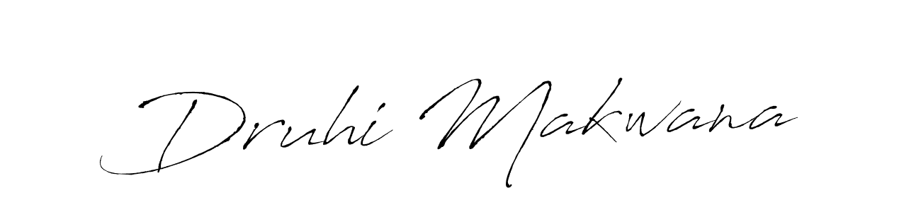 You can use this online signature creator to create a handwritten signature for the name Druhi Makwana. This is the best online autograph maker. Druhi Makwana signature style 6 images and pictures png