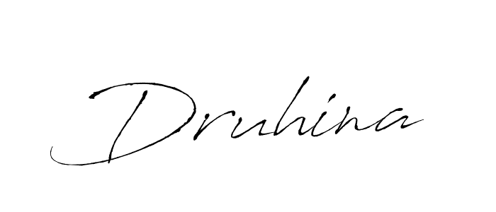 How to Draw Druhina signature style? Antro_Vectra is a latest design signature styles for name Druhina. Druhina signature style 6 images and pictures png