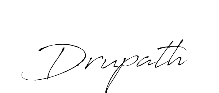 How to make Drupath signature? Antro_Vectra is a professional autograph style. Create handwritten signature for Drupath name. Drupath signature style 6 images and pictures png