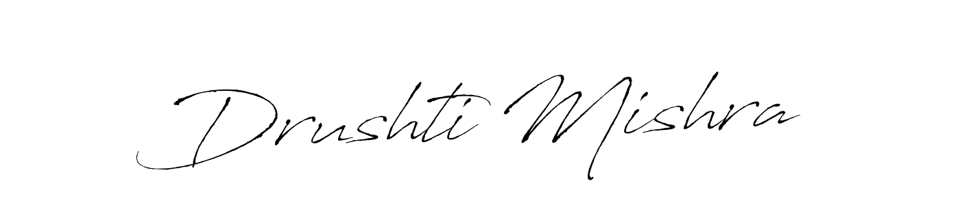 Antro_Vectra is a professional signature style that is perfect for those who want to add a touch of class to their signature. It is also a great choice for those who want to make their signature more unique. Get Drushti Mishra name to fancy signature for free. Drushti Mishra signature style 6 images and pictures png