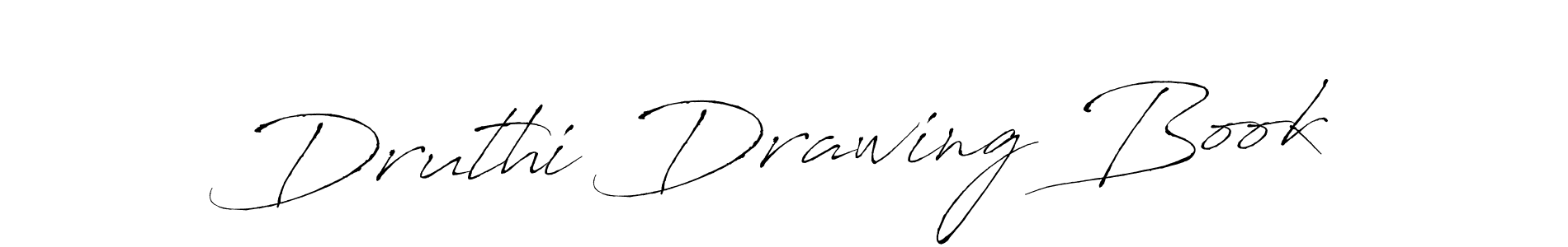 Antro_Vectra is a professional signature style that is perfect for those who want to add a touch of class to their signature. It is also a great choice for those who want to make their signature more unique. Get Druthi Drawing Book name to fancy signature for free. Druthi Drawing Book signature style 6 images and pictures png