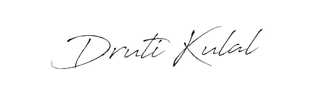 Similarly Antro_Vectra is the best handwritten signature design. Signature creator online .You can use it as an online autograph creator for name Druti Kulal. Druti Kulal signature style 6 images and pictures png