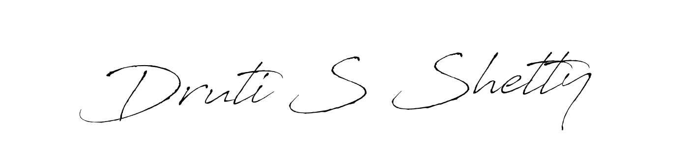 Also we have Druti S Shetty name is the best signature style. Create professional handwritten signature collection using Antro_Vectra autograph style. Druti S Shetty signature style 6 images and pictures png