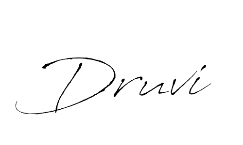 How to Draw Druvi signature style? Antro_Vectra is a latest design signature styles for name Druvi. Druvi signature style 6 images and pictures png