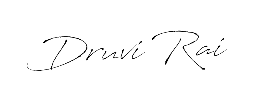 The best way (Antro_Vectra) to make a short signature is to pick only two or three words in your name. The name Druvi Rai include a total of six letters. For converting this name. Druvi Rai signature style 6 images and pictures png