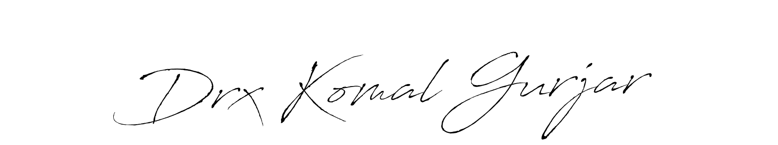 Also we have Drx Komal Gurjar name is the best signature style. Create professional handwritten signature collection using Antro_Vectra autograph style. Drx Komal Gurjar signature style 6 images and pictures png