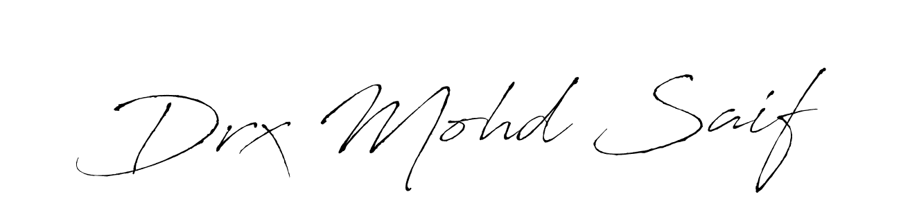 How to Draw Drx Mohd Saif signature style? Antro_Vectra is a latest design signature styles for name Drx Mohd Saif. Drx Mohd Saif signature style 6 images and pictures png