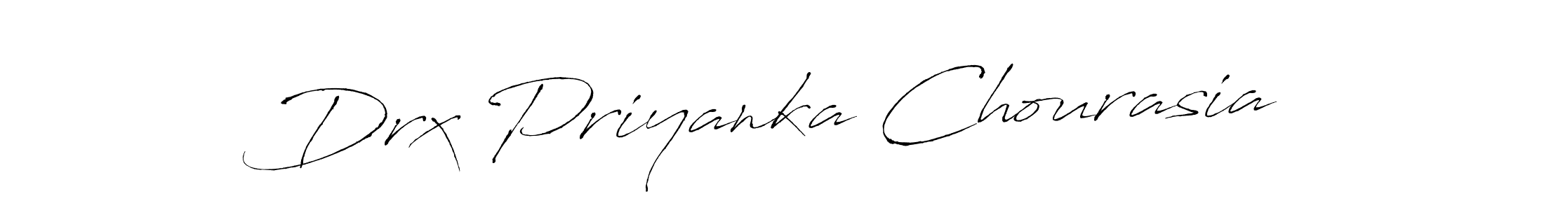 Make a beautiful signature design for name Drx Priyanka Chourasia. Use this online signature maker to create a handwritten signature for free. Drx Priyanka Chourasia signature style 6 images and pictures png