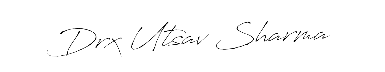 You can use this online signature creator to create a handwritten signature for the name Drx Utsav Sharma. This is the best online autograph maker. Drx Utsav Sharma signature style 6 images and pictures png