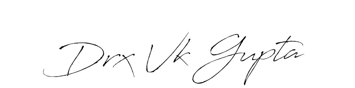 Design your own signature with our free online signature maker. With this signature software, you can create a handwritten (Antro_Vectra) signature for name Drx Vk Gupta. Drx Vk Gupta signature style 6 images and pictures png