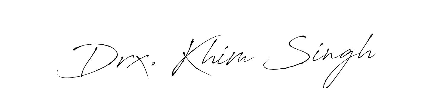 Similarly Antro_Vectra is the best handwritten signature design. Signature creator online .You can use it as an online autograph creator for name Drx. Khim Singh. Drx. Khim Singh signature style 6 images and pictures png