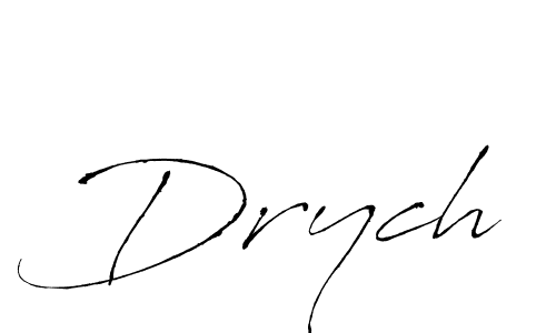 Use a signature maker to create a handwritten signature online. With this signature software, you can design (Antro_Vectra) your own signature for name Drych. Drych signature style 6 images and pictures png