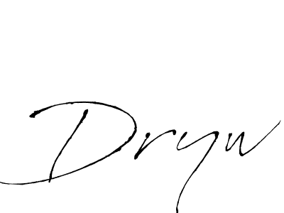 Antro_Vectra is a professional signature style that is perfect for those who want to add a touch of class to their signature. It is also a great choice for those who want to make their signature more unique. Get Dryw name to fancy signature for free. Dryw signature style 6 images and pictures png