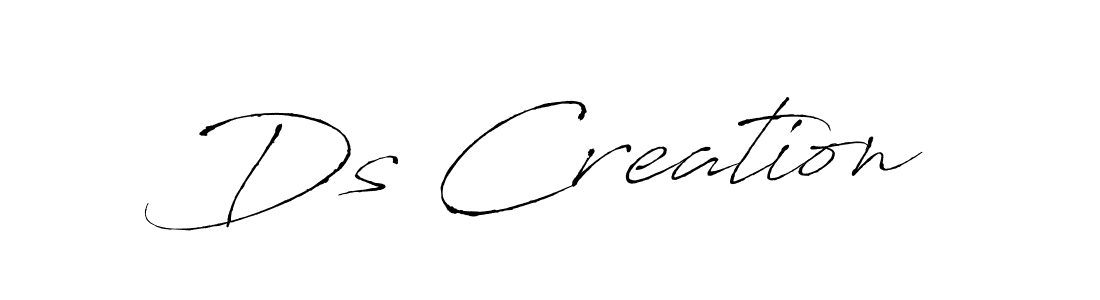 How to Draw Ds Creation signature style? Antro_Vectra is a latest design signature styles for name Ds Creation. Ds Creation signature style 6 images and pictures png