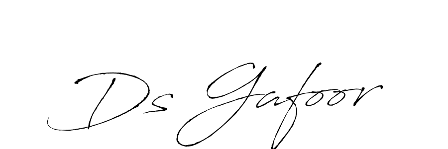 You should practise on your own different ways (Antro_Vectra) to write your name (Ds Gafoor) in signature. don't let someone else do it for you. Ds Gafoor signature style 6 images and pictures png