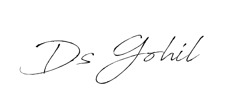 Also we have Ds Gohil name is the best signature style. Create professional handwritten signature collection using Antro_Vectra autograph style. Ds Gohil signature style 6 images and pictures png