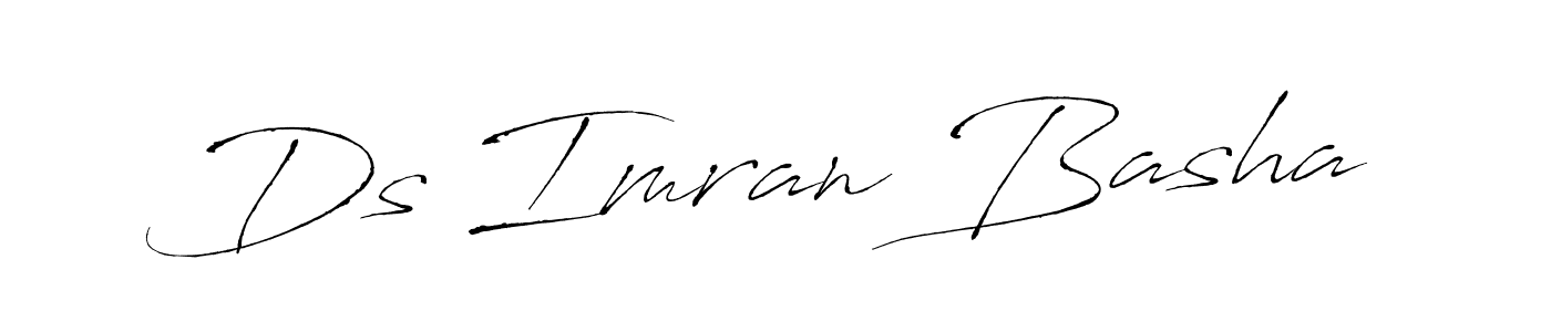 How to make Ds Imran Basha signature? Antro_Vectra is a professional autograph style. Create handwritten signature for Ds Imran Basha name. Ds Imran Basha signature style 6 images and pictures png