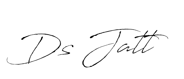 Similarly Antro_Vectra is the best handwritten signature design. Signature creator online .You can use it as an online autograph creator for name Ds Jatt. Ds Jatt signature style 6 images and pictures png