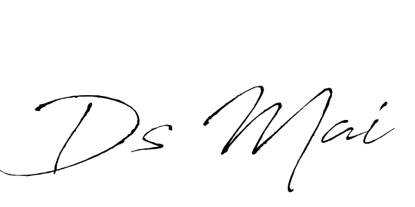 How to make Ds Mai name signature. Use Antro_Vectra style for creating short signs online. This is the latest handwritten sign. Ds Mai signature style 6 images and pictures png