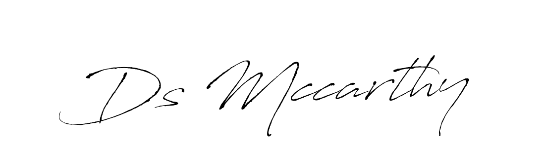 Use a signature maker to create a handwritten signature online. With this signature software, you can design (Antro_Vectra) your own signature for name Ds Mccarthy. Ds Mccarthy signature style 6 images and pictures png