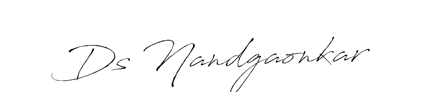 Once you've used our free online signature maker to create your best signature Antro_Vectra style, it's time to enjoy all of the benefits that Ds Nandgaonkar name signing documents. Ds Nandgaonkar signature style 6 images and pictures png