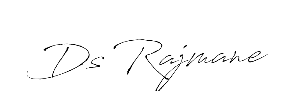 Similarly Antro_Vectra is the best handwritten signature design. Signature creator online .You can use it as an online autograph creator for name Ds Rajmane. Ds Rajmane signature style 6 images and pictures png