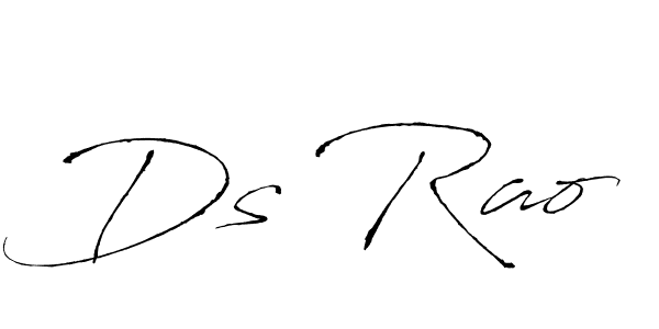 Ds Rao stylish signature style. Best Handwritten Sign (Antro_Vectra) for my name. Handwritten Signature Collection Ideas for my name Ds Rao. Ds Rao signature style 6 images and pictures png