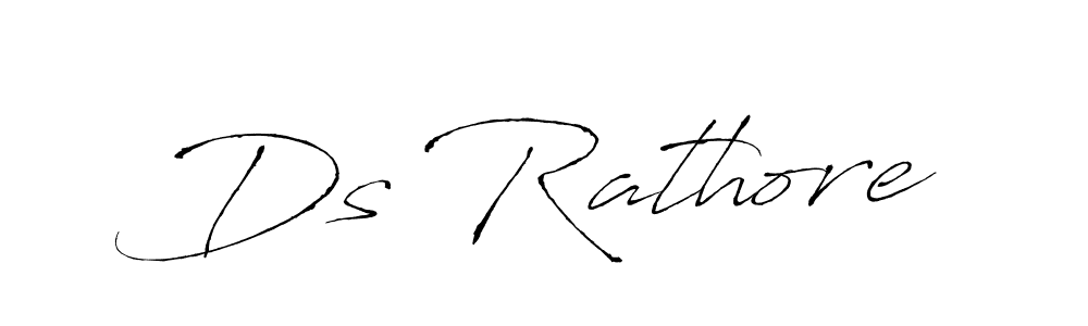 How to make Ds Rathore signature? Antro_Vectra is a professional autograph style. Create handwritten signature for Ds Rathore name. Ds Rathore signature style 6 images and pictures png