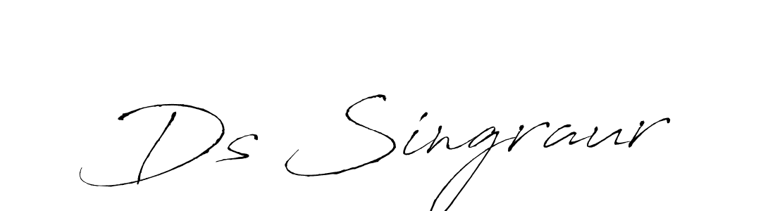 It looks lik you need a new signature style for name Ds Singraur. Design unique handwritten (Antro_Vectra) signature with our free signature maker in just a few clicks. Ds Singraur signature style 6 images and pictures png