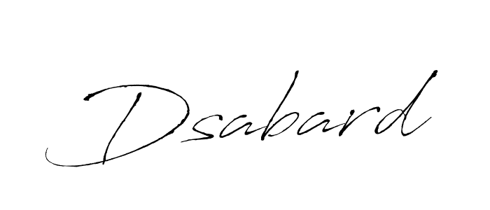 Design your own signature with our free online signature maker. With this signature software, you can create a handwritten (Antro_Vectra) signature for name Dsabard. Dsabard signature style 6 images and pictures png
