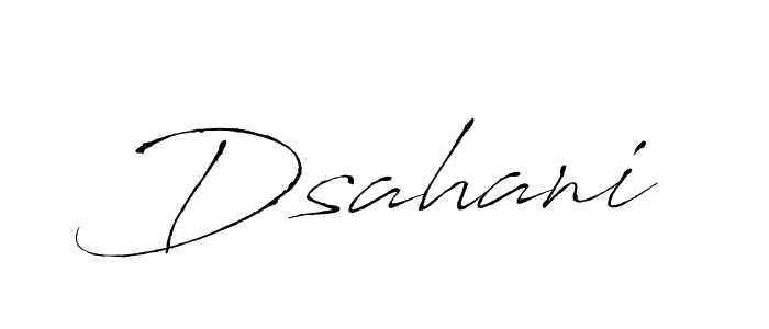 Make a beautiful signature design for name Dsahani. With this signature (Antro_Vectra) style, you can create a handwritten signature for free. Dsahani signature style 6 images and pictures png