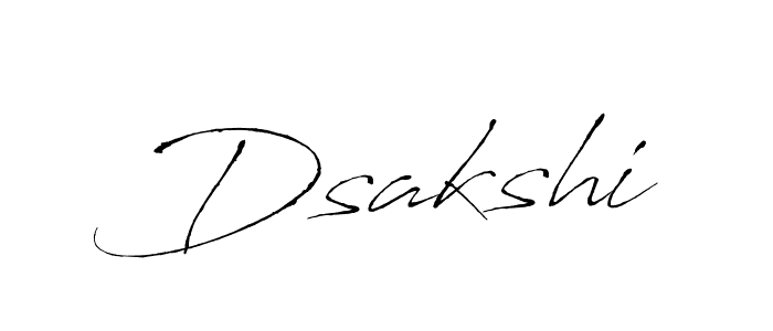 How to make Dsakshi signature? Antro_Vectra is a professional autograph style. Create handwritten signature for Dsakshi name. Dsakshi signature style 6 images and pictures png