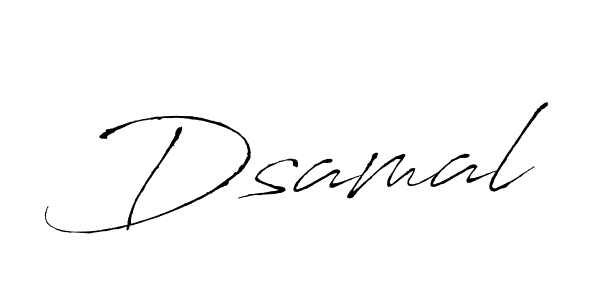 You should practise on your own different ways (Antro_Vectra) to write your name (Dsamal) in signature. don't let someone else do it for you. Dsamal signature style 6 images and pictures png