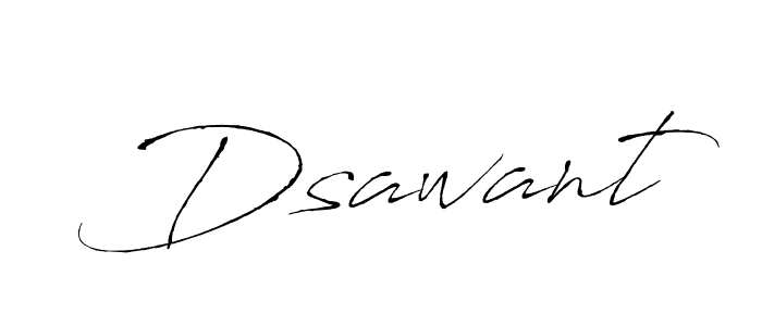 Design your own signature with our free online signature maker. With this signature software, you can create a handwritten (Antro_Vectra) signature for name Dsawant. Dsawant signature style 6 images and pictures png