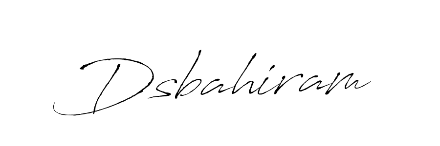 How to make Dsbahiram name signature. Use Antro_Vectra style for creating short signs online. This is the latest handwritten sign. Dsbahiram signature style 6 images and pictures png