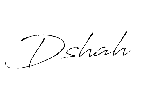 Make a beautiful signature design for name Dshah. With this signature (Antro_Vectra) style, you can create a handwritten signature for free. Dshah signature style 6 images and pictures png