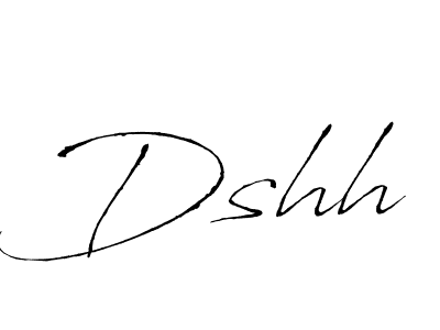 Use a signature maker to create a handwritten signature online. With this signature software, you can design (Antro_Vectra) your own signature for name Dshh. Dshh signature style 6 images and pictures png