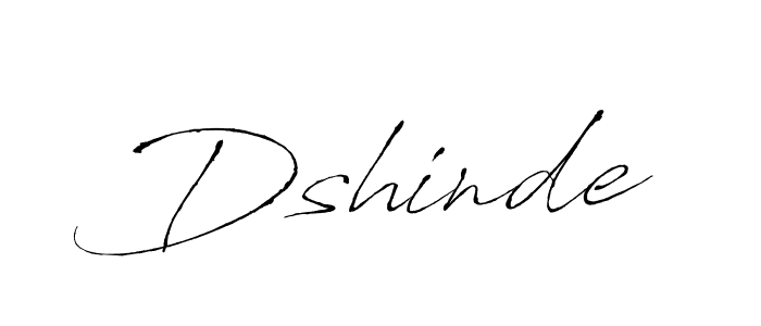 Use a signature maker to create a handwritten signature online. With this signature software, you can design (Antro_Vectra) your own signature for name Dshinde. Dshinde signature style 6 images and pictures png